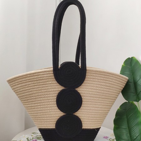 Beach Vacation Tote Shoulder Woven Bag